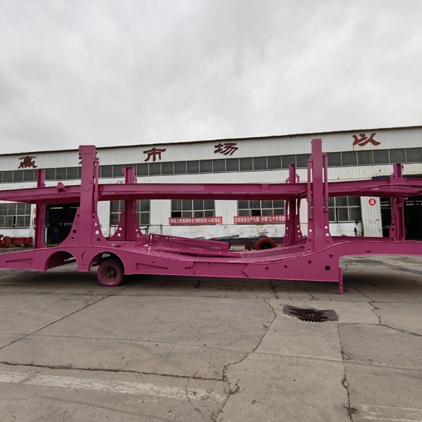 Central Asian Five Countries European-Style Car Carrier Cage Trailers
