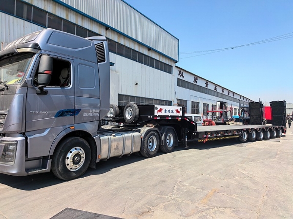 Export Special Oversized Multi-Axle Heavy-Duty Low Bed Semi-Trailers