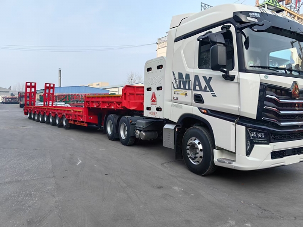 Export Special Oversized Multi-Axle Heavy-Duty Low Bed Semi-Trailers