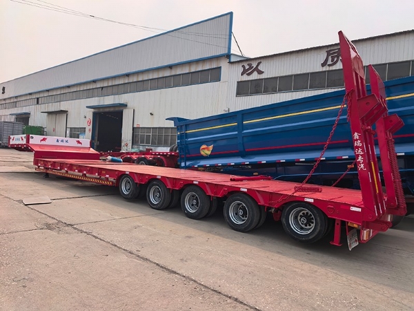 Export Special Oversized Multi-Axle Heavy-Duty Low Bed Semi-Trailers