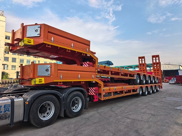 Export Special Oversized Multi-Axle Heavy-Duty Low Bed Semi-Trailers