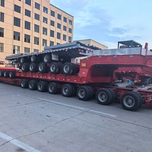 Export Special Oversized Multi-Axle Heavy-Duty Low Bed Semi-Trailers