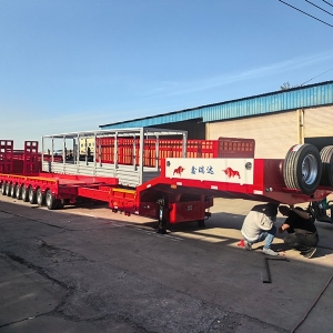 Export Special Oversized Multi-Axle Heavy-Duty Low Bed Semi-Trailers