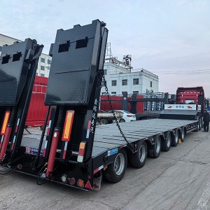 Export Special Oversized Multi-Axle Heavy-Duty Low Bed Semi-Trailers