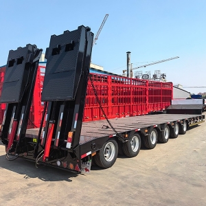 Export Special Oversized Multi-Axle Heavy-Duty Low Bed Semi-Trailers