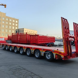 Export Special Oversized Multi-Axle Heavy-Duty Low Bed Semi-Trailers