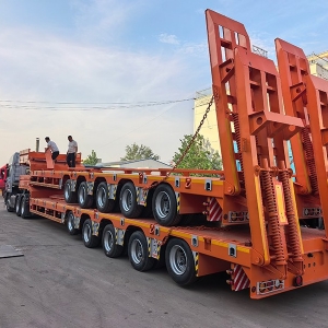 Export Special Oversized Multi-Axle Heavy-Duty Low Bed Semi-Trailers
