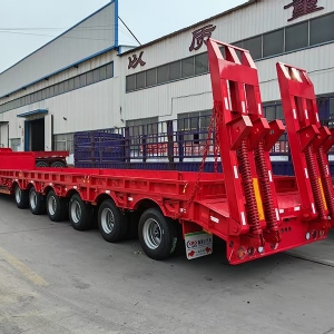 Export Special Oversized Multi-Axle Heavy-Duty Low Bed Semi-Trailers