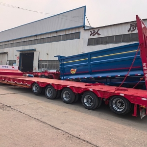 Export Special Oversized Multi-Axle Heavy-Duty Low Bed Semi-Trailers