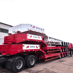 Export Special Oversized Multi-Axle Heavy-Duty Low Bed Semi-Trailers