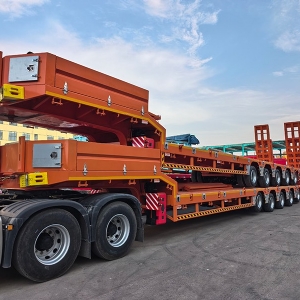 Export Special Oversized Multi-Axle Heavy-Duty Low Bed Semi-Trailers