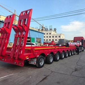 Export Special Oversized Multi-Axle Heavy-Duty Low Bed Semi-Trailers