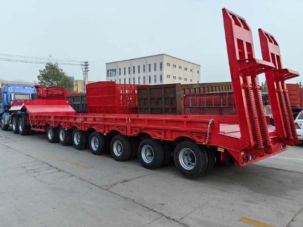 出口特种大件多轴重型低平板半挂车