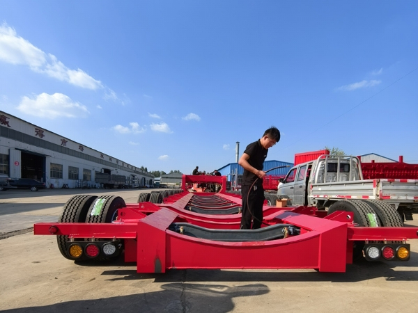 出口特种大件多轴重型低平板半挂车