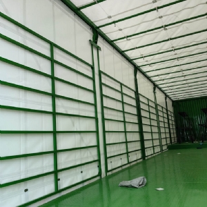 帘布侧帘集装箱半挂车