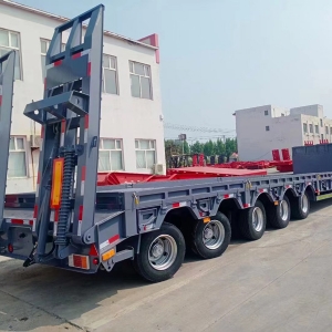 出口特种大件多轴重型低平板半挂车