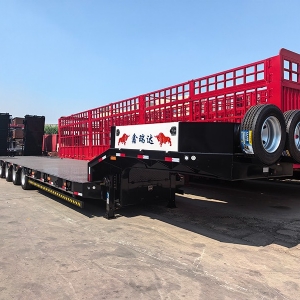 出口特种大件多轴重型低平板半挂车